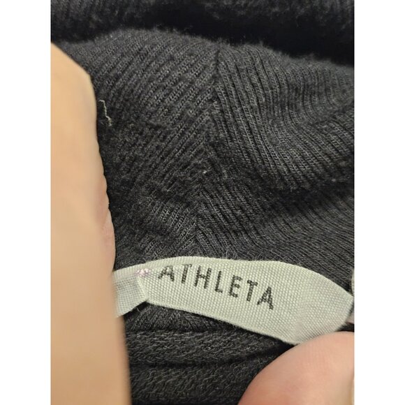 Athleta Pranayama Restore Rib WrapNirvana BLACK Cardigan Sweater Women's XS Boho - Picture 3 of 9